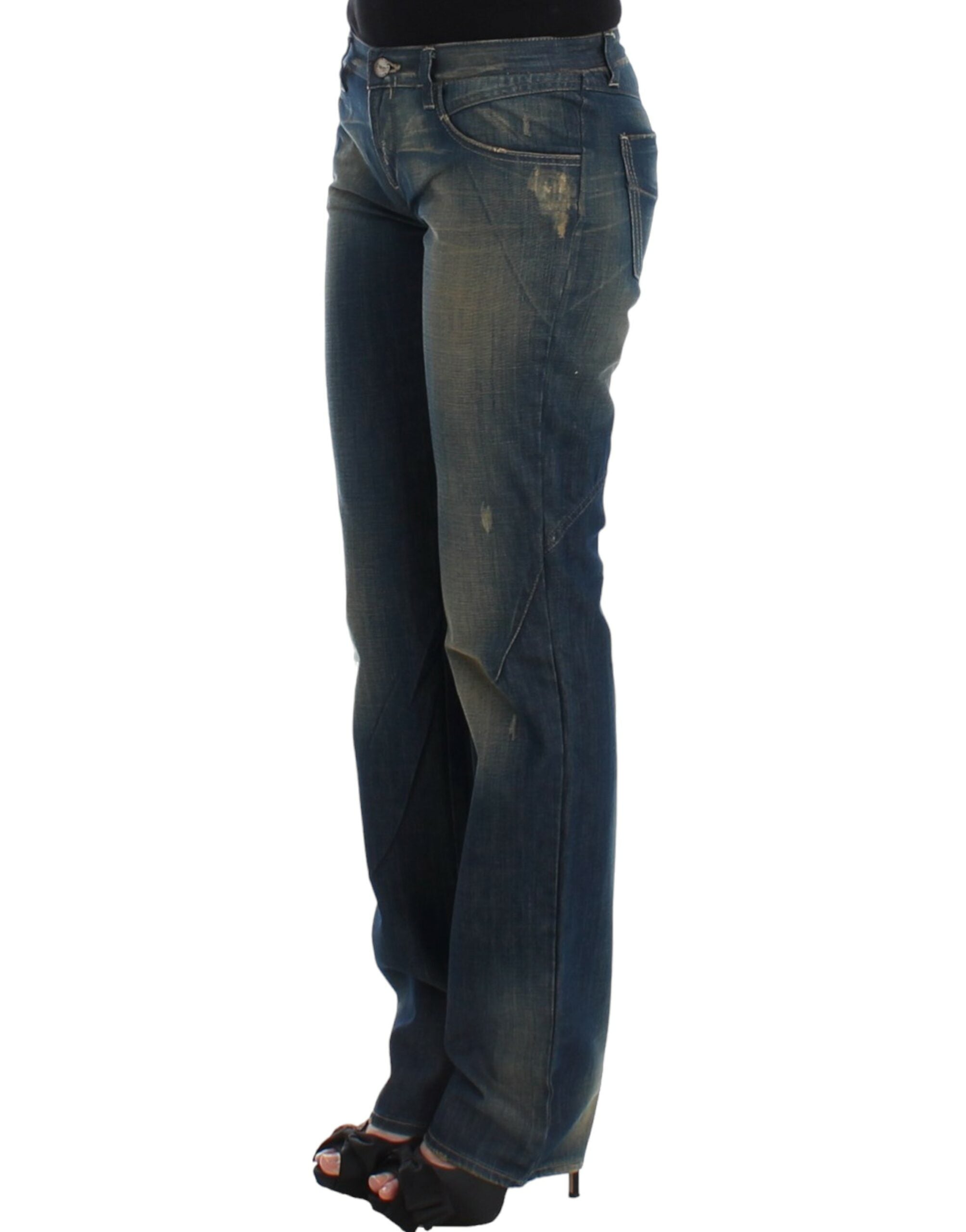 Costume National Blue Straight Leg Jeans