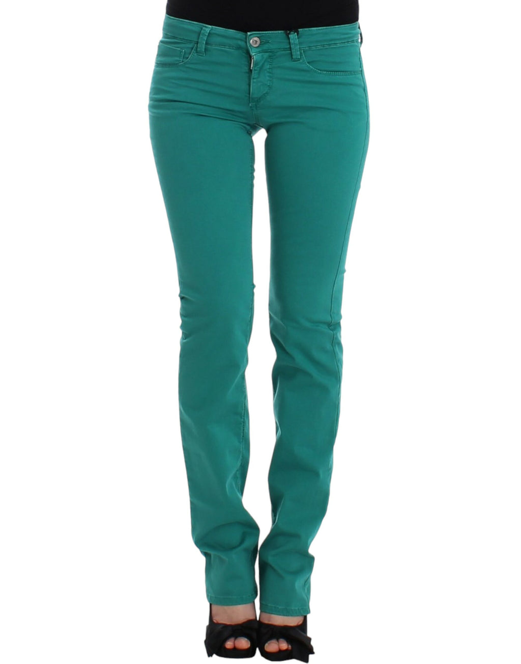 Costume National Green Straight Leg Jeans