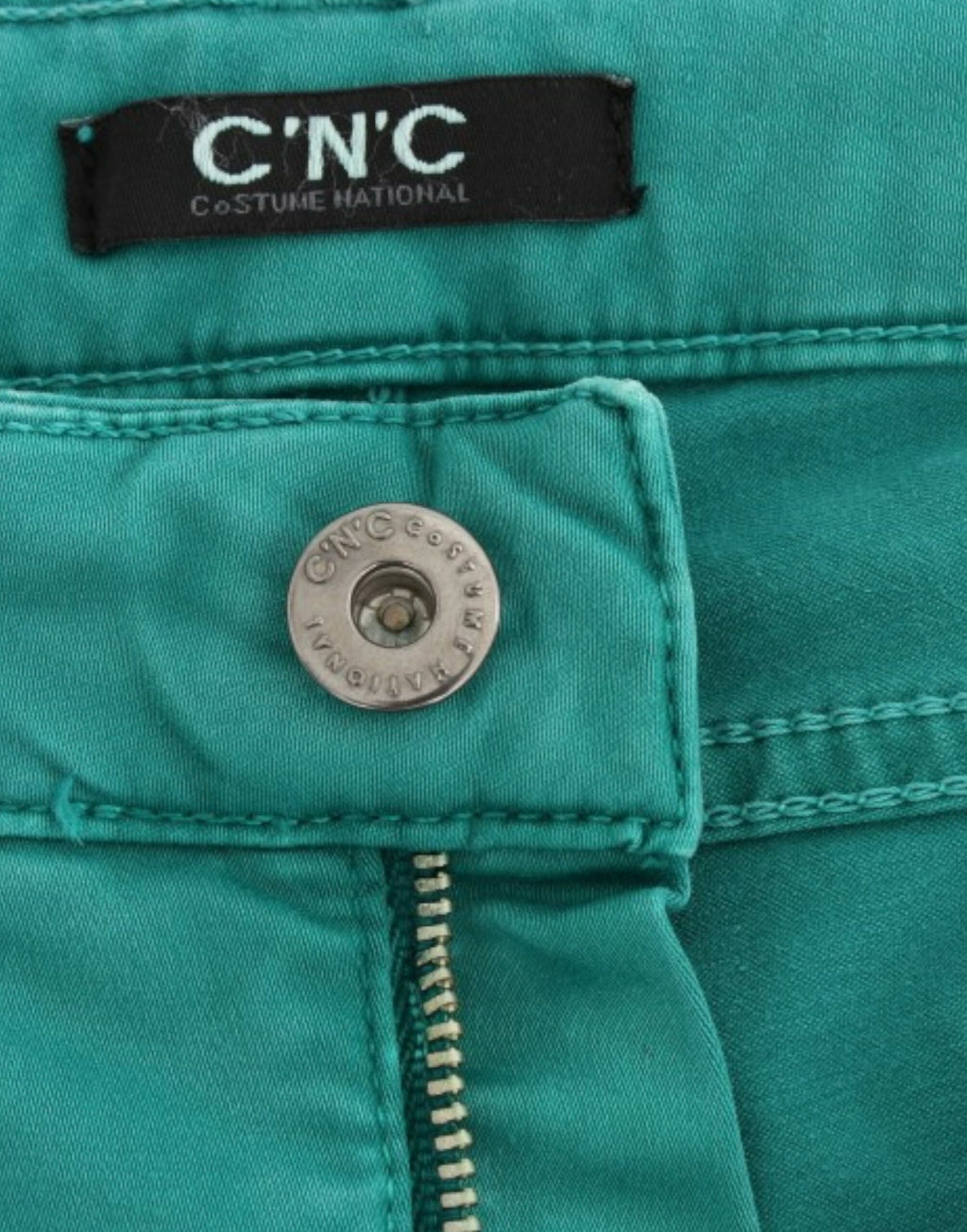 Costume National Green Straight Leg Jeans