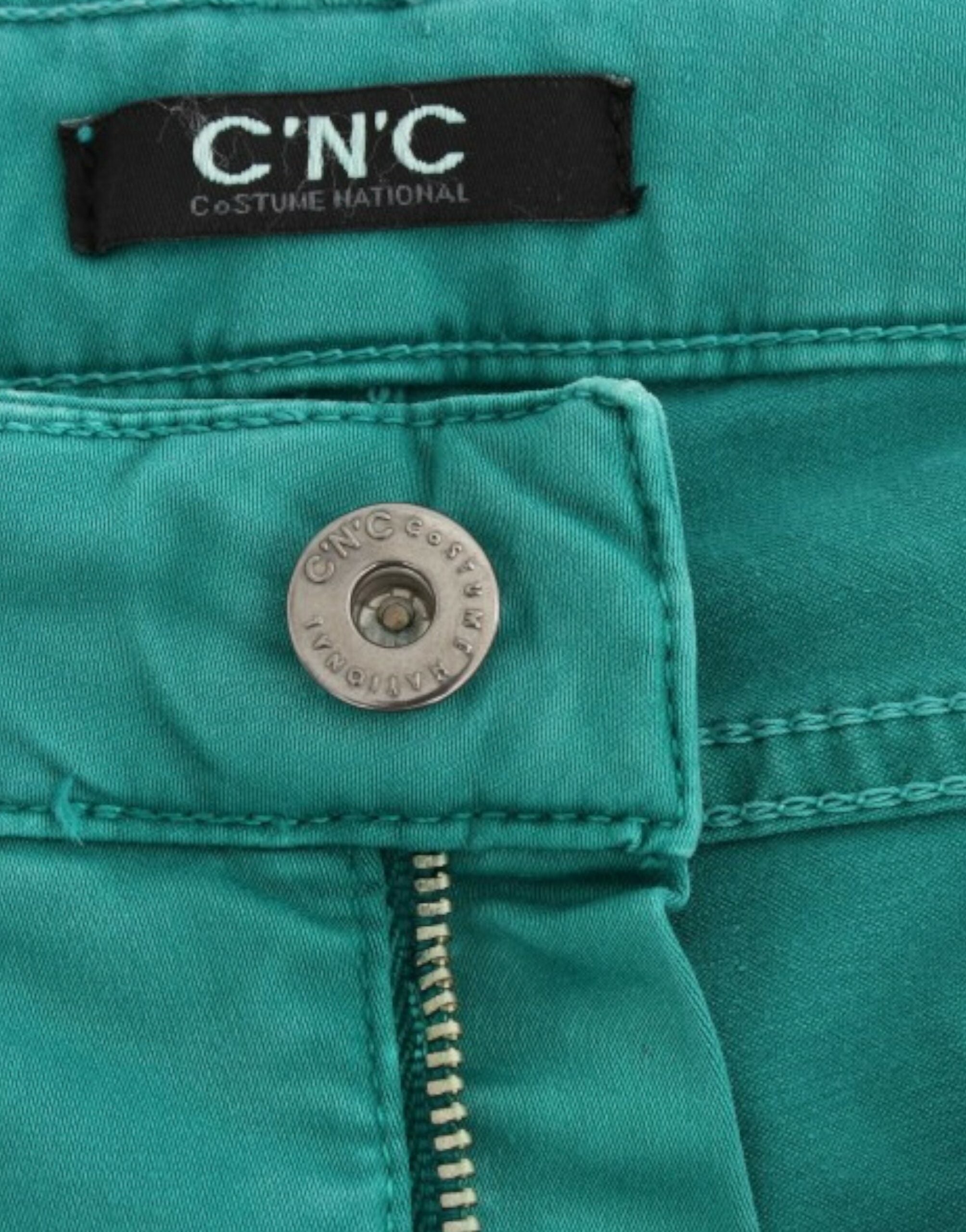 Costume National Green Straight Leg Jeans