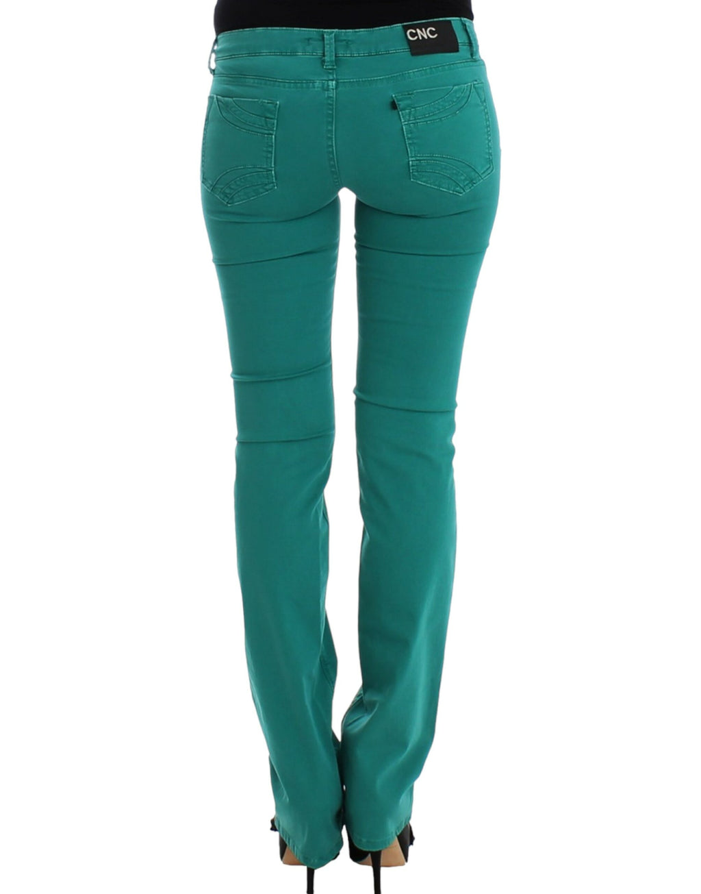 Costume National Green Straight Leg Jeans