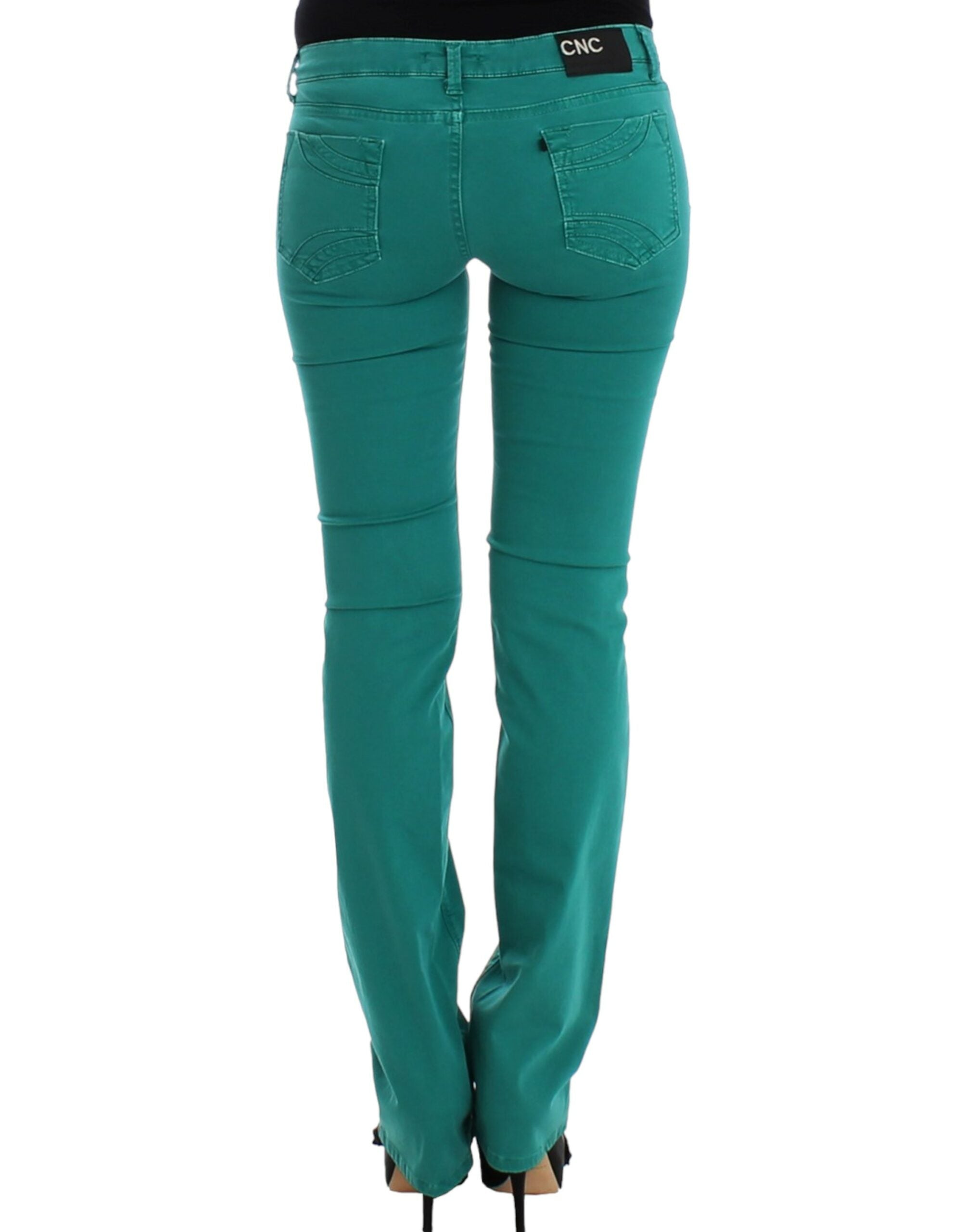 Costume National Green Straight Leg Jeans
