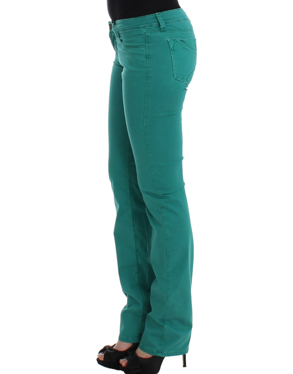 Costume National Green Straight Leg Jeans