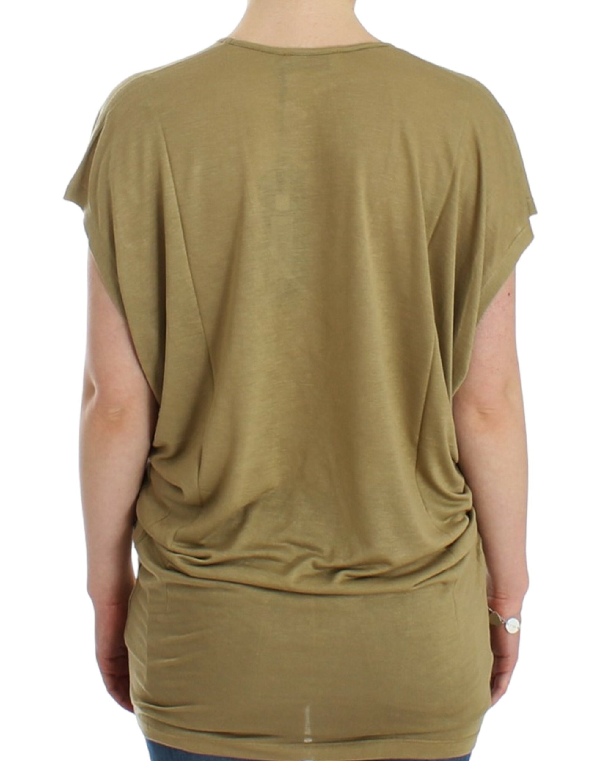 Costume National Green Printed Short Sleeve T-Shirt