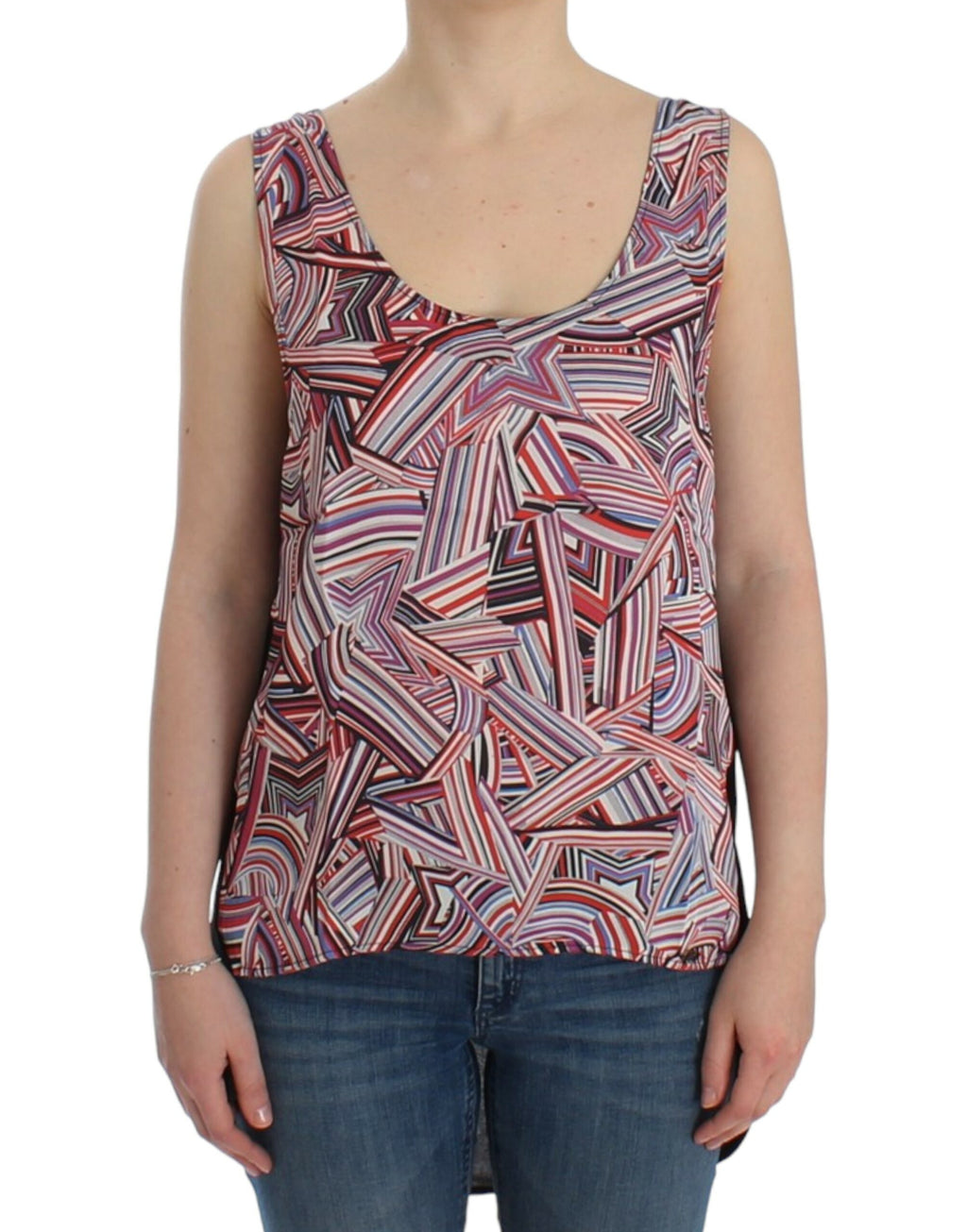 Costume National Multicolor Sleeveless Top