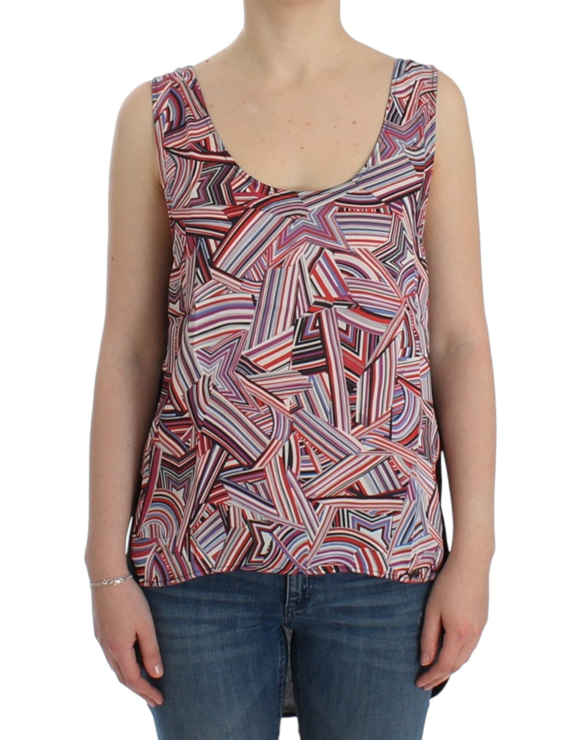 Costume National Multicolor Sleeveless Top