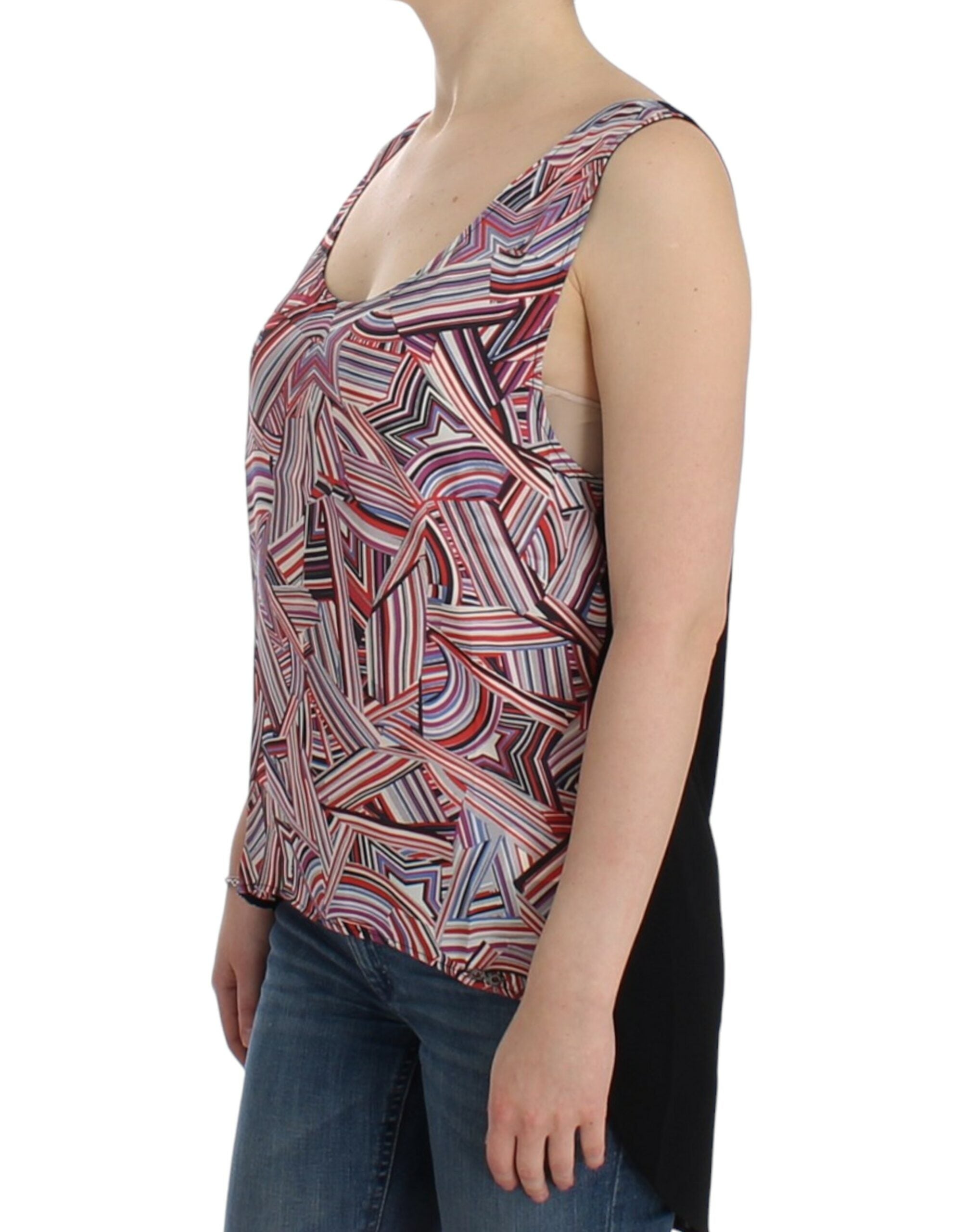 Costume National Multicolor Sleeveless Top
