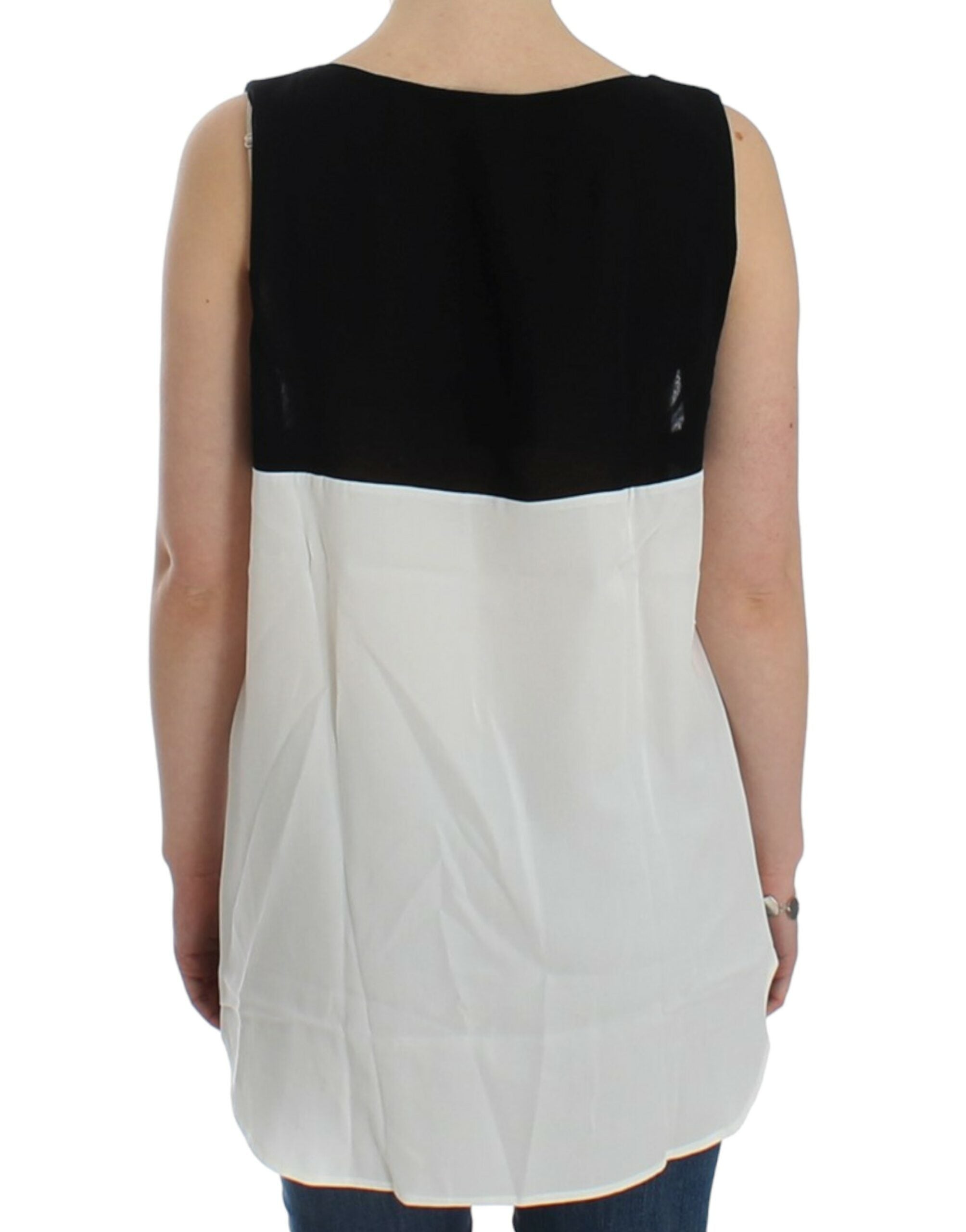 Costume National White Sleeveless Top