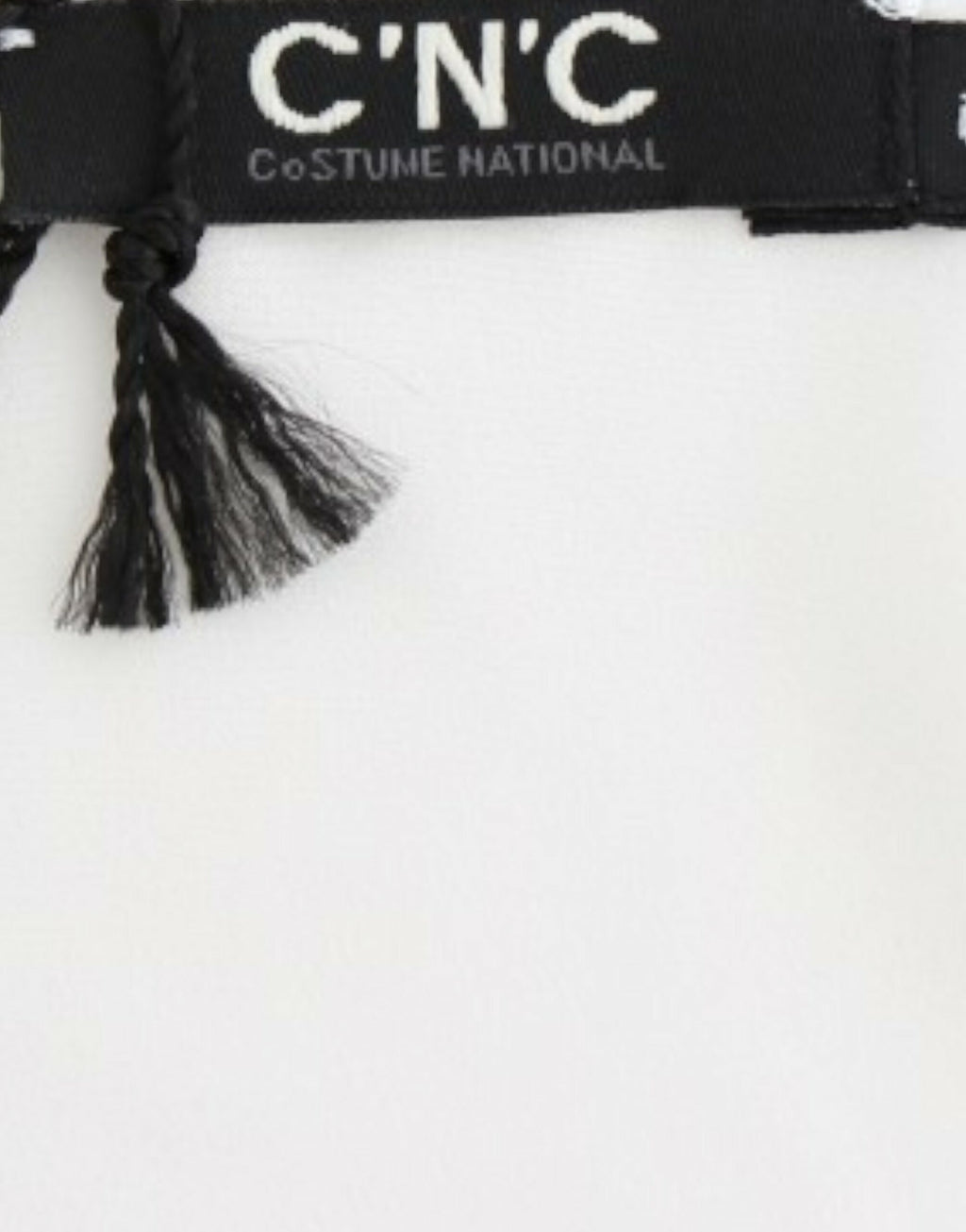 Costume National Weiße Bluse mit Motivdruck