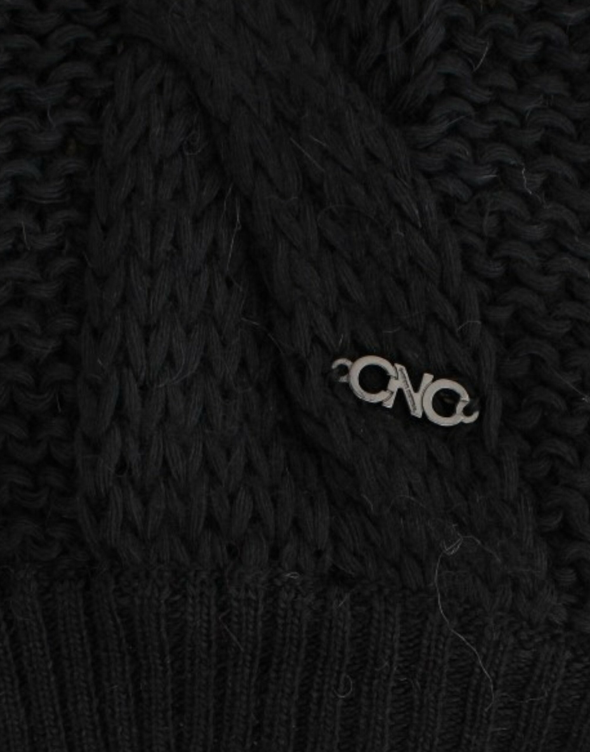 Costume National Black Sleeveless Knit Cardigan
