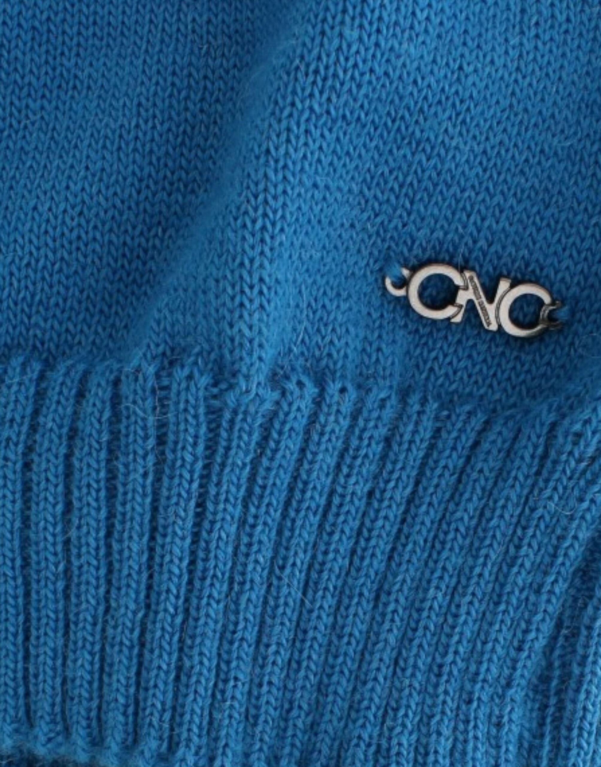 Costume National Blue Crew Neck Knit Sweater