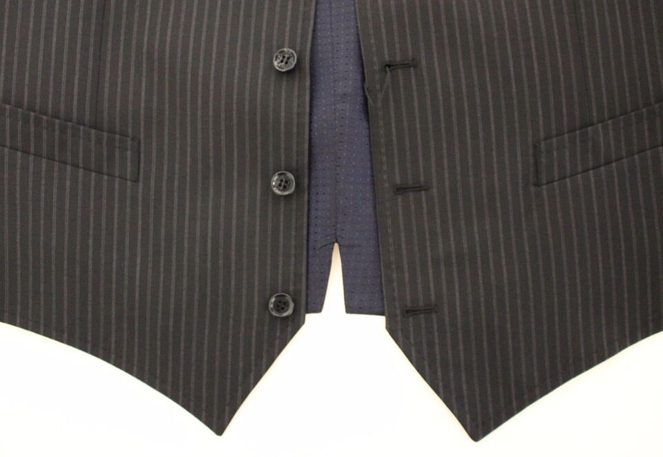 Dolce & Gabbana Grey Stretch Formal Waistcoat