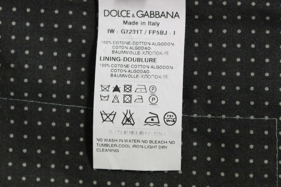Dolce & Gabbana Grey Polka Dot Dress Vest Gilet Waistcoat