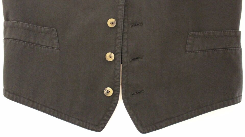 Dolce & Gabbana Black Cotton-blend Dress Vest Gilet