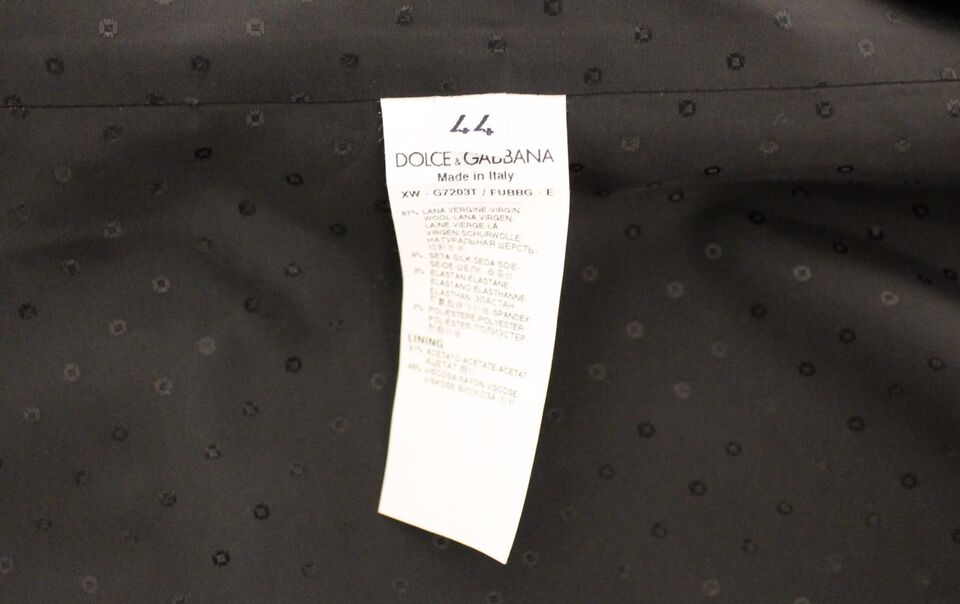 Dolce & Gabbana Black Wool-Silk Stretch Dress Vest Blazer