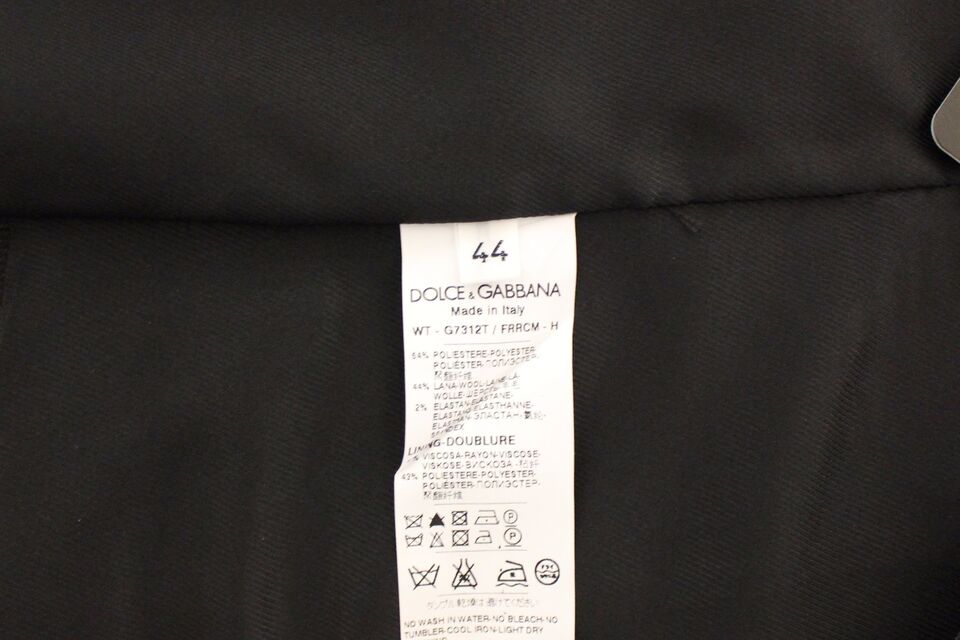 Dolce & Gabbana Grauer Woll-Stretchwesten-Blazer