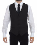 Dolce & Gabbana Grauer Woll-Stretchwesten-Blazer