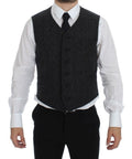 Dolce & Gabbana Grey Wool Blend Vest Gilet Waistcoat