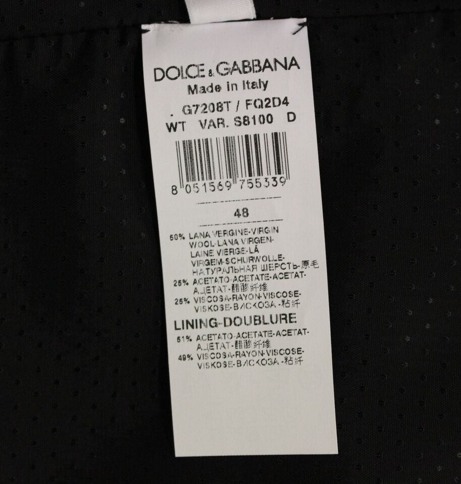 Dolce & Gabbana Grey Wool Blend Vest Gilet Waistcoat