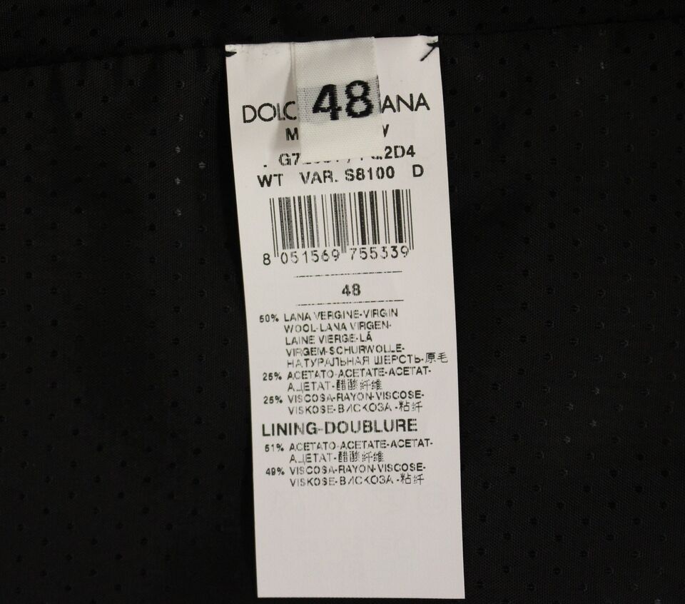 Dolce & Gabbana Grey Wool Blend Vest Gilet Waistcoat
