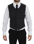 Dolce & Gabbana Grey Wool Blend Vest Gilet Waistcoat