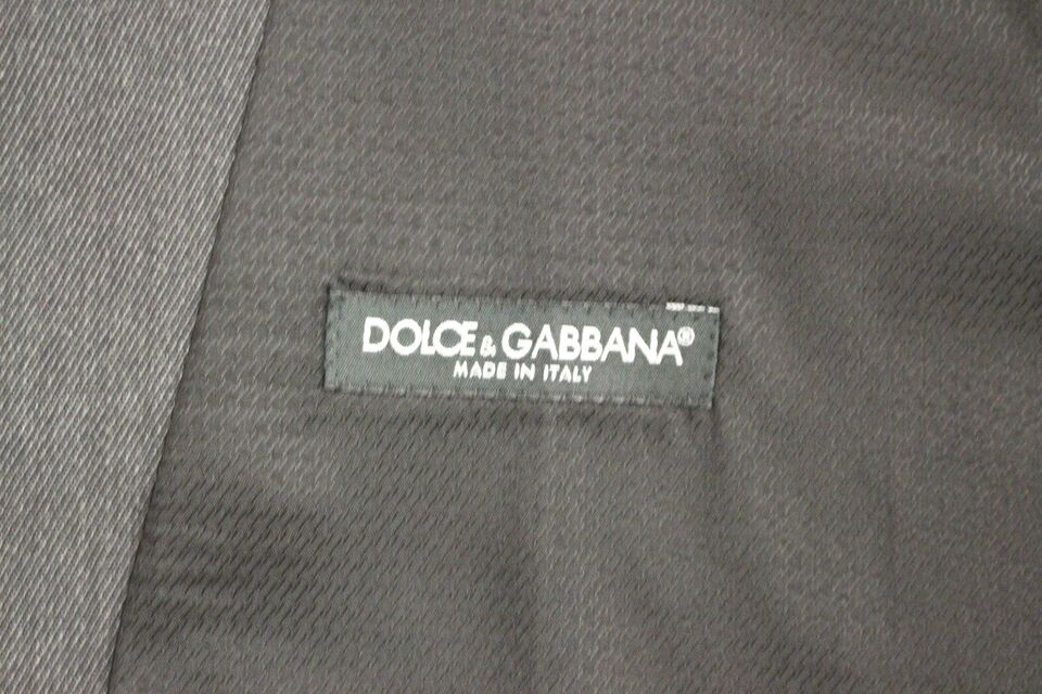 Dolce & Gabbana Gray Wool Formal Dress Vest Gilet