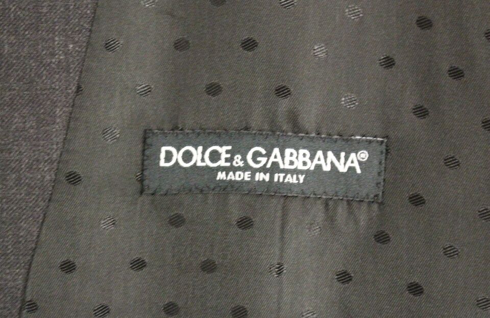 Dolce & Gabbana Grey Wool Formal Dress Vest Gilet