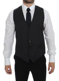 Dolce & Gabbana Grey Wool Formal Dress Vest Gilet