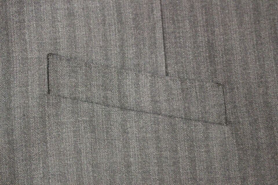 Dolce & Gabbana Grey Striped Single-Breasted Wool Waistcoat