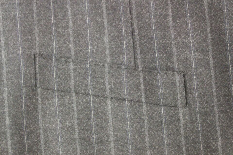 Dolce & Gabbana Grey Striped Wool Logo Gilet Vest