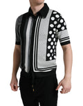 Dolce & Gabbana Schwarz Weiß Pullover Strickjacke Polo Pullover