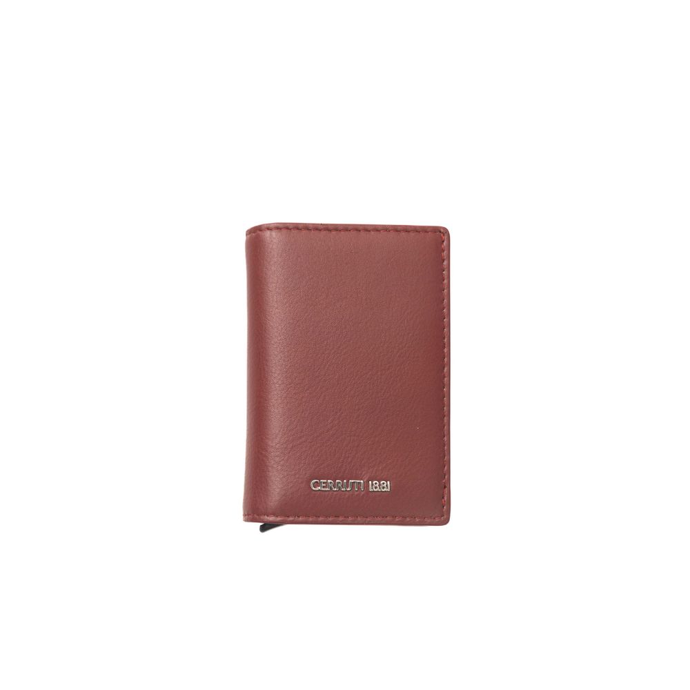Cerruti 1881 Men's Red Calfskin Wallet