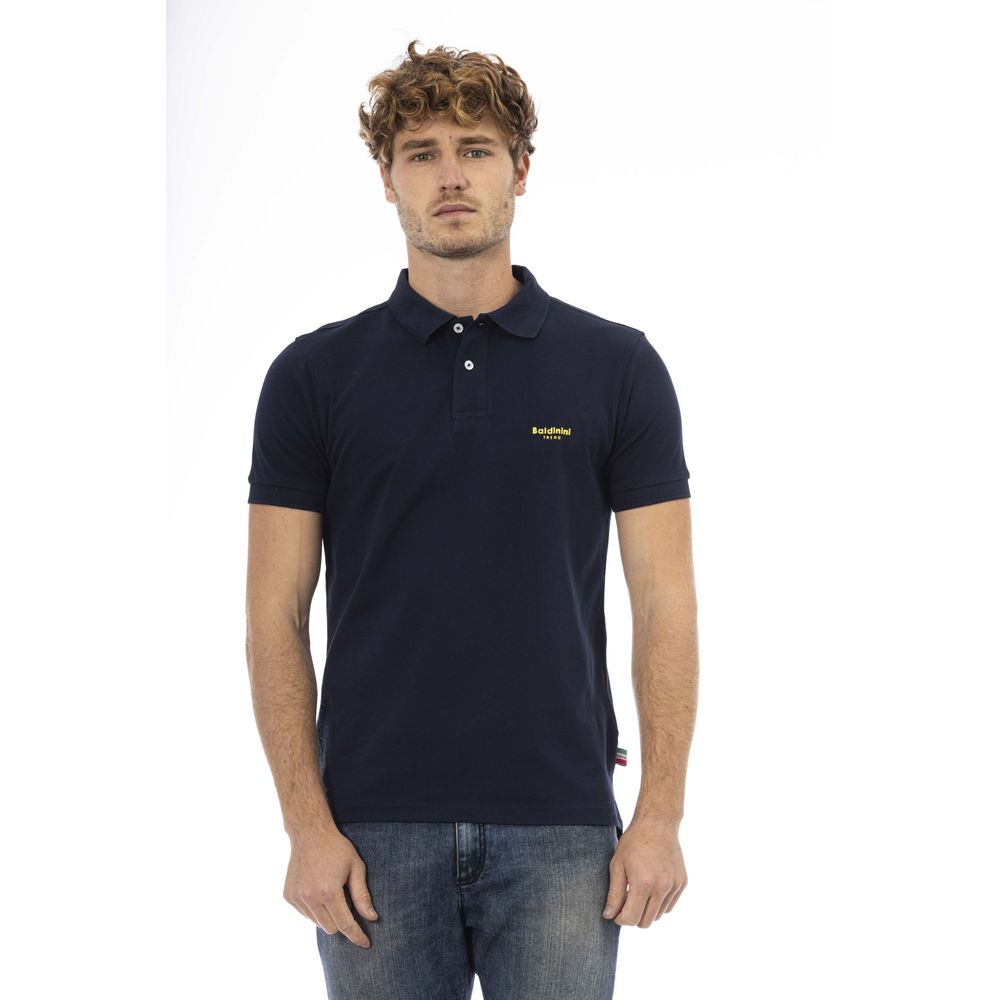 Baldinini Trend Cotton Polo Shirt in Blue