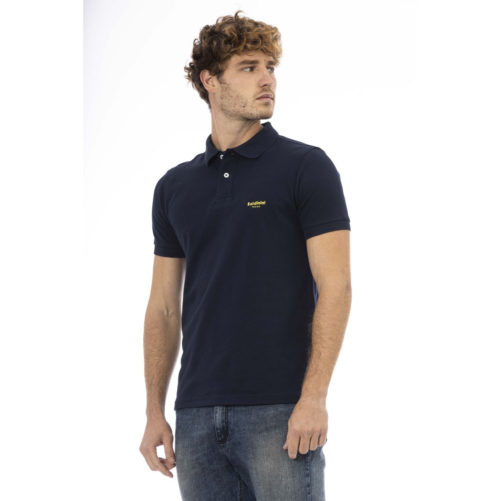 Baldinini Trend Cotton Polo Shirt in Blue