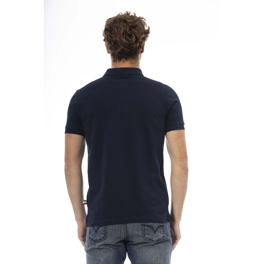 Baldinini Trend Cotton Polo Shirt in Blue
