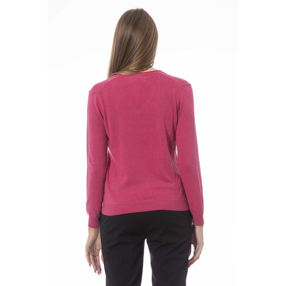 Baldinini Trend Fuchsia Cashmere Sweater for Women