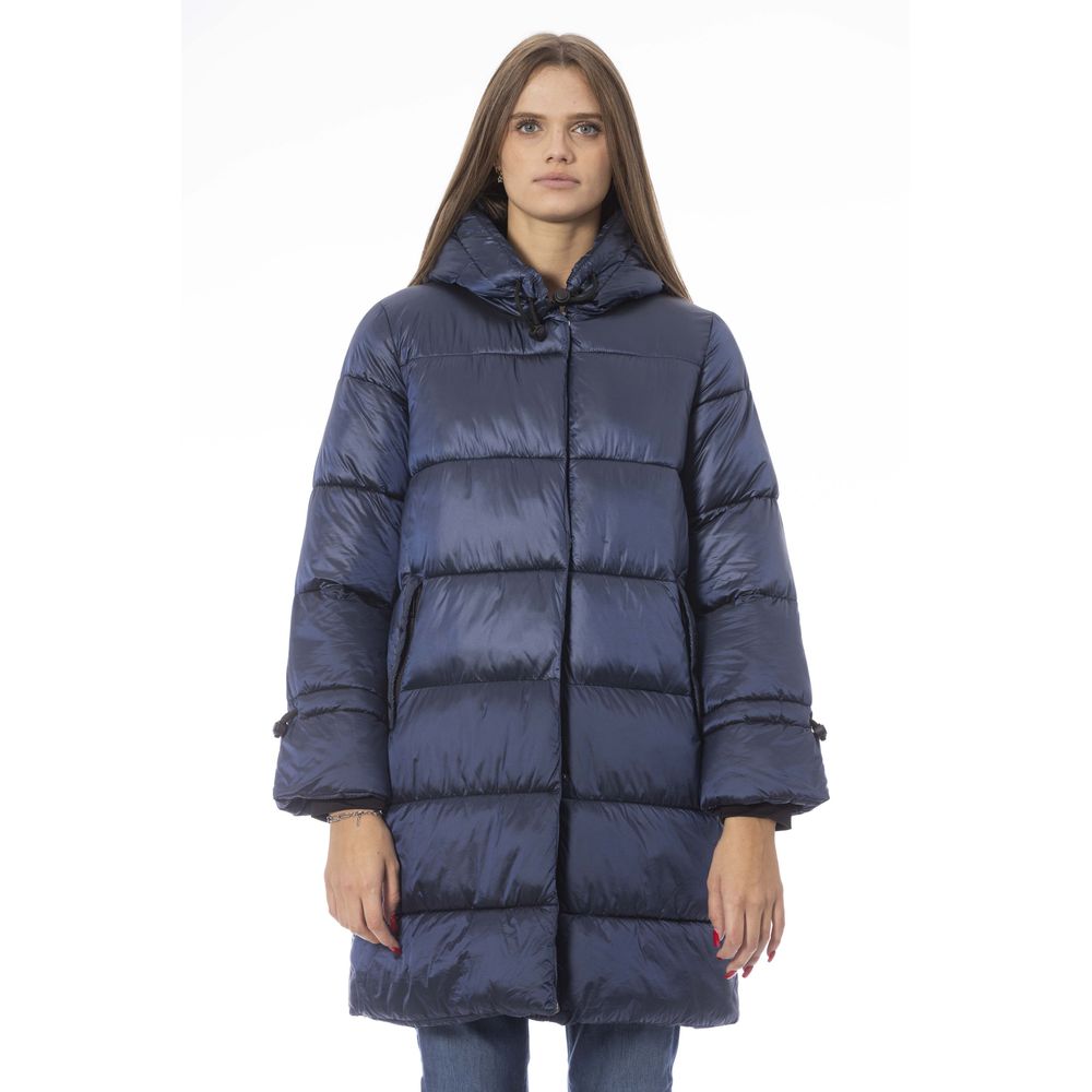 Baldinini Trend Hellblaue Jacke & Mantel aus Nylon