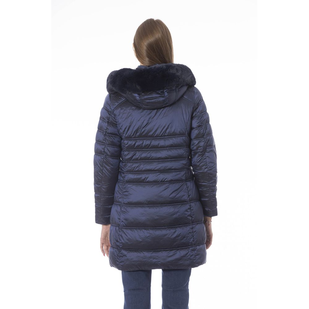 Baldinini Trend Light Blue Polyester Jackets & Coats