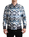 Dolce & Gabbana Mehrfarbige Bomber-Blouson-Jacke mit Logodruck
