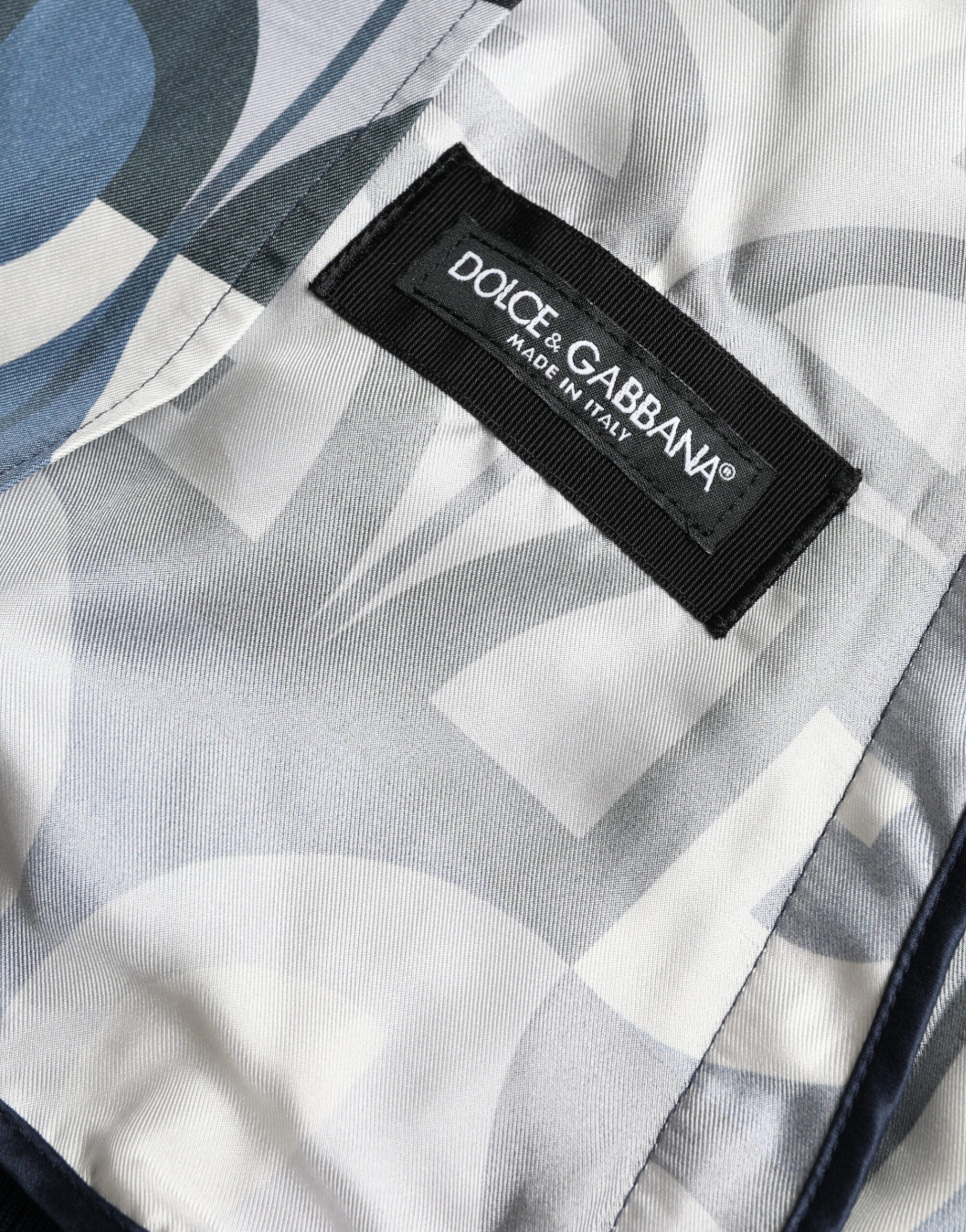 Dolce & Gabbana Mehrfarbige Bomber-Blouson-Jacke mit Logodruck