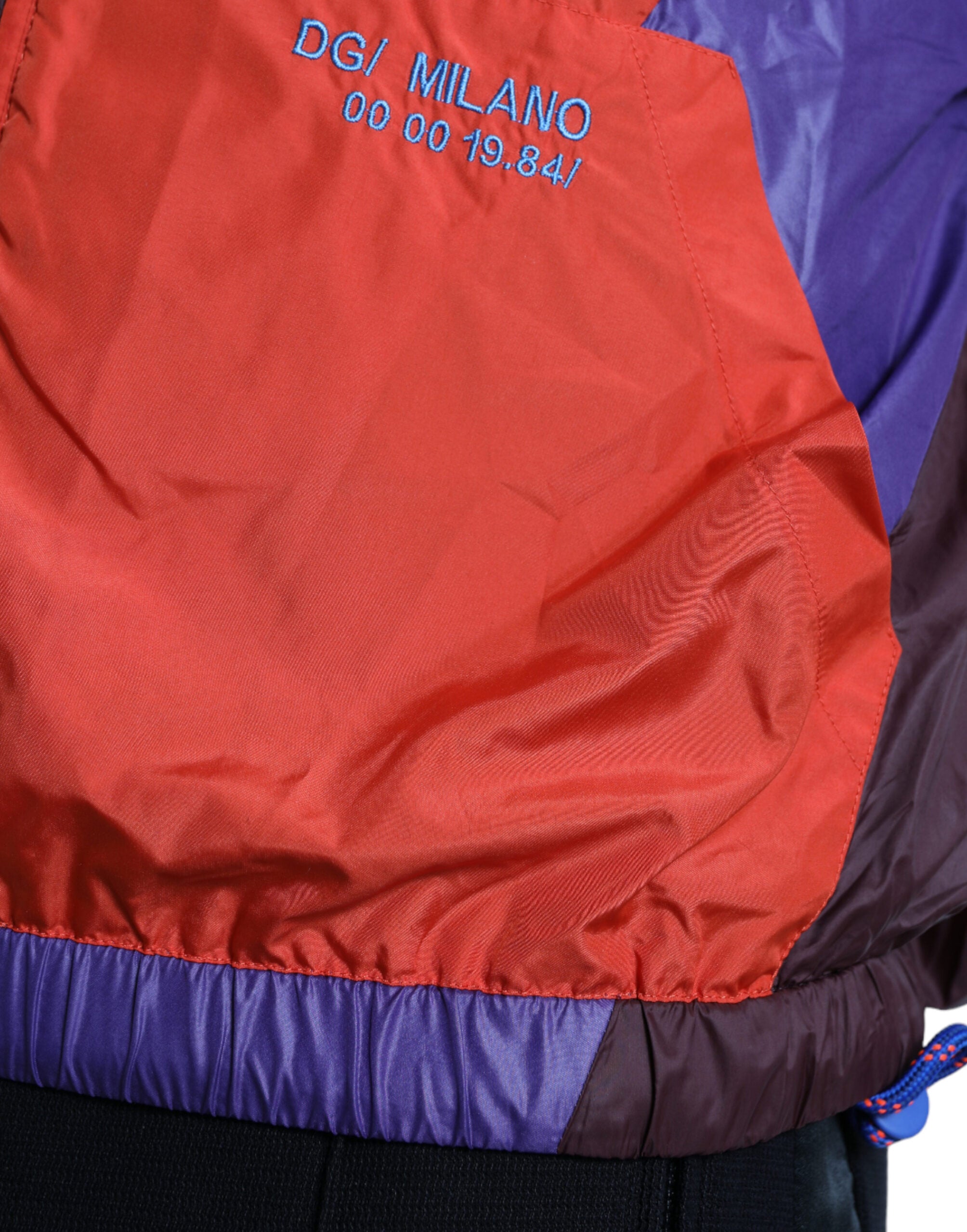 Dolce & Gabbana Multicolor Farbe Windbreaker Jacke