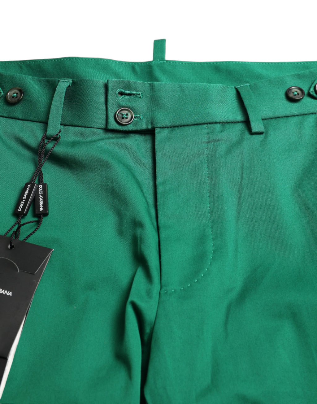 Dolce & Gabbana Deep Green Cotton Stretch Men's Bermuda Shorts