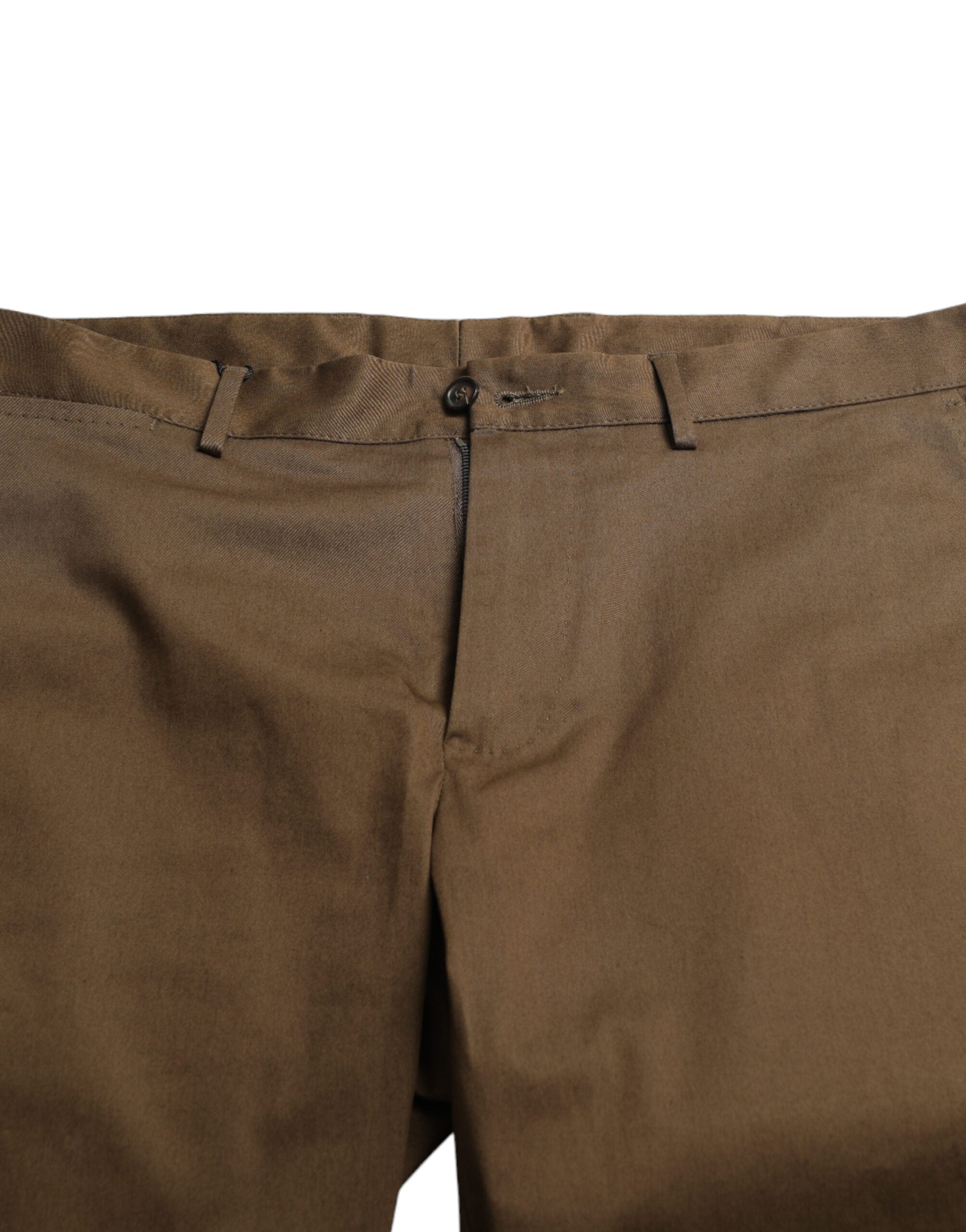 Dolce & Gabbana Braun Baumwolle Stretch Männer Bermuda Shorts