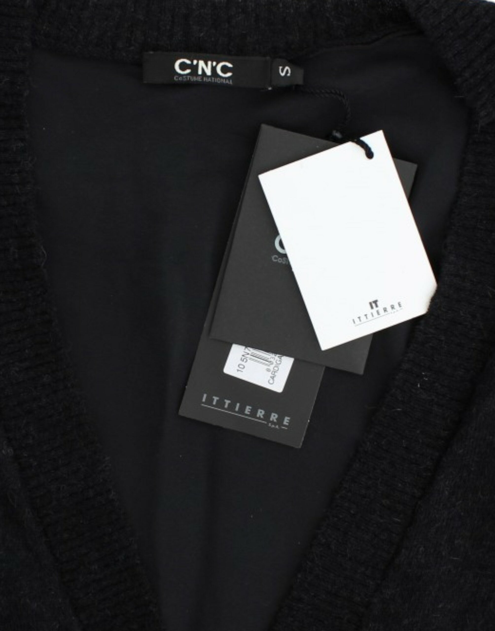 Costume National Graue Strickjacke aus Alpaka