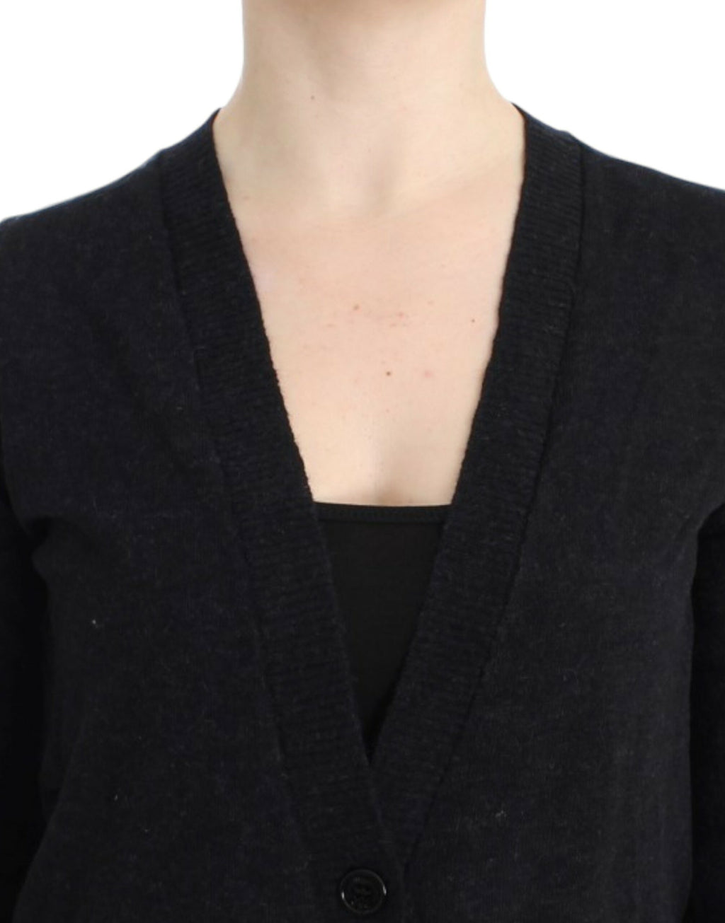 Costume National Gray Alpaca Cardigan