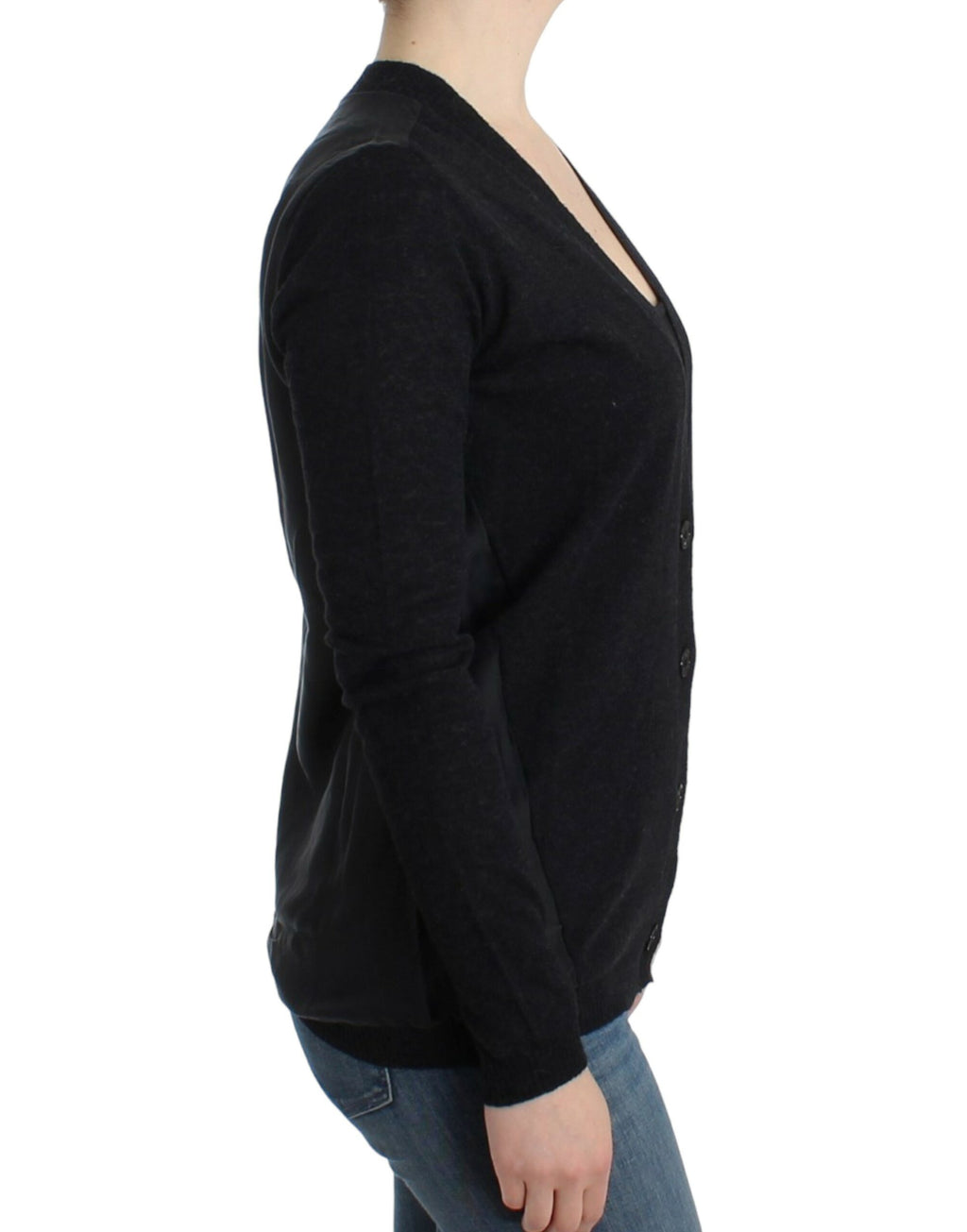 Costume National Gray Alpaca Cardigan