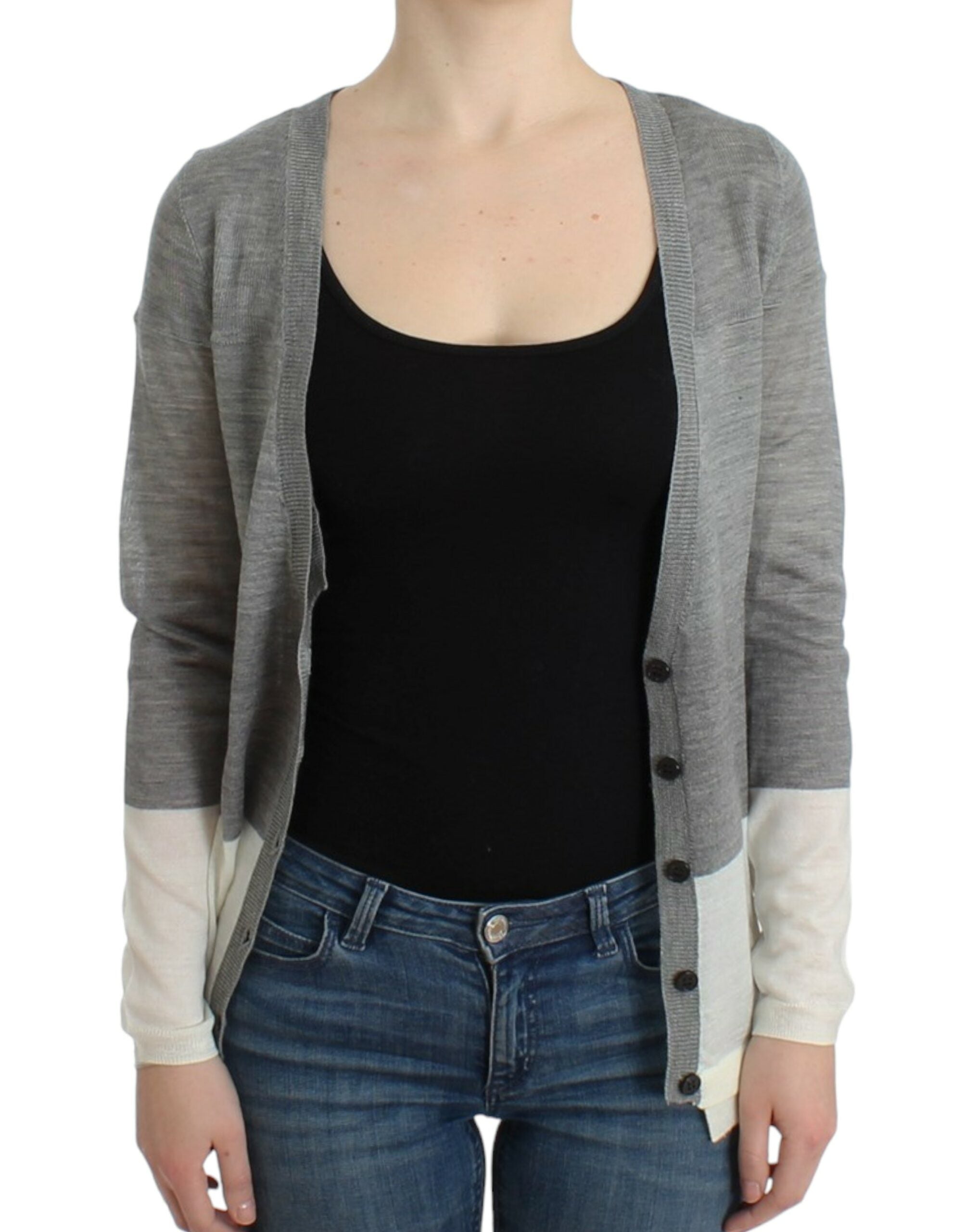 Costume National Grey Lightweight Cardigan