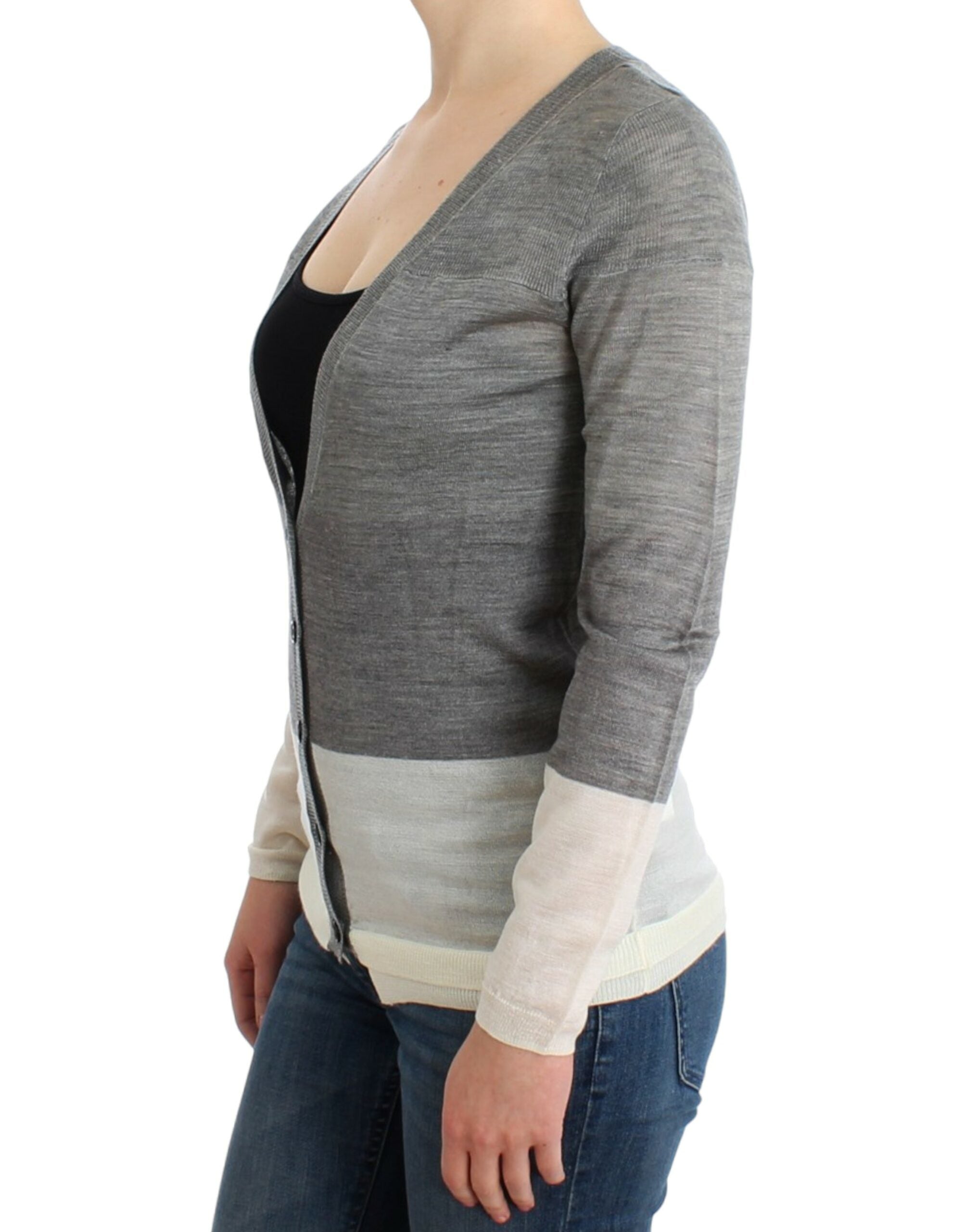 Costume National Grey Lightweight Cardigan