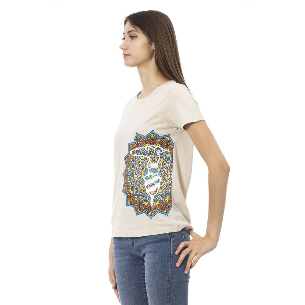 Trussardi Action Beige Cotton Women's T-Shirt