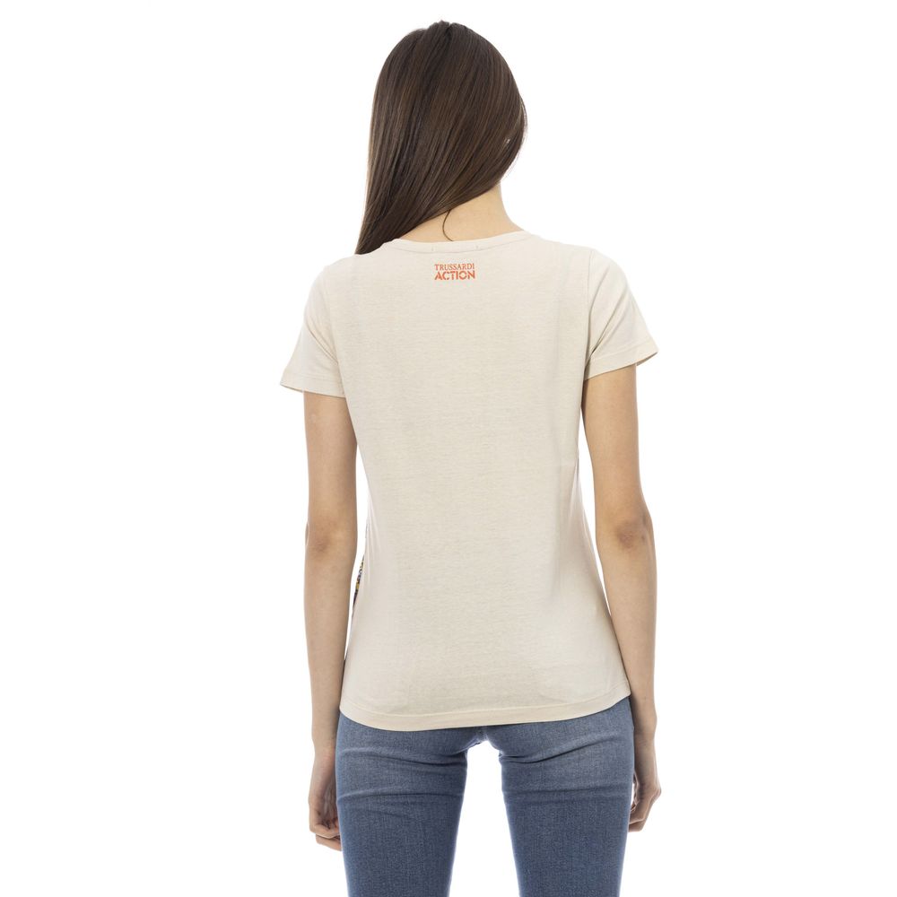 Trussardi Action Beige Cotton Women's T-Shirt